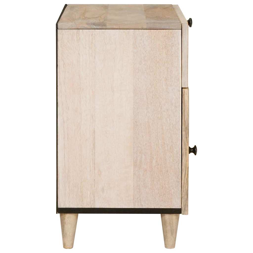 vidaXL Bedside Cabinet White 50 x 33 x 60 cm Engineered Wood 4