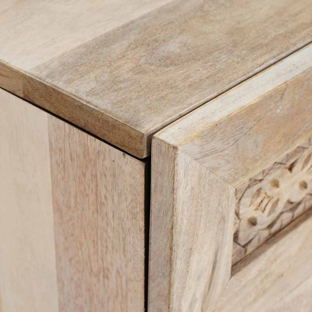 vidaXL Bedside Cabinet White 50 x 33 x 60 cm Engineered Wood 6