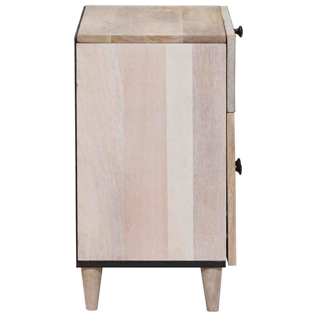 vidaXL Bedside Cabinet White 50 x 33 x 60 cm Engineered Wood 4