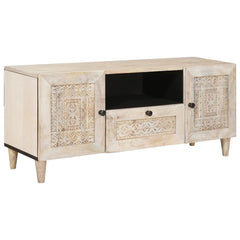 vidaXL TV Units with Drawer White 105 x 33 x 46 cm Engineered wood 1