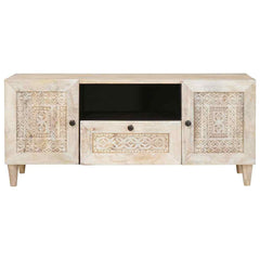 vidaXL TV Units with Drawer White 105 x 33 x 46 cm Engineered wood 3