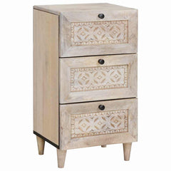 vidaXL Sideboard with Drawer White 33.5 x 40 x 75 cm 1
