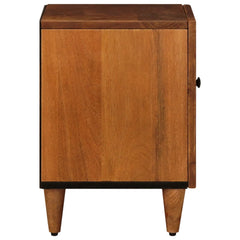 vidaXL Bedside Cabinet Brown 40 x 33 x 46 cm Solid Mango Wood 5