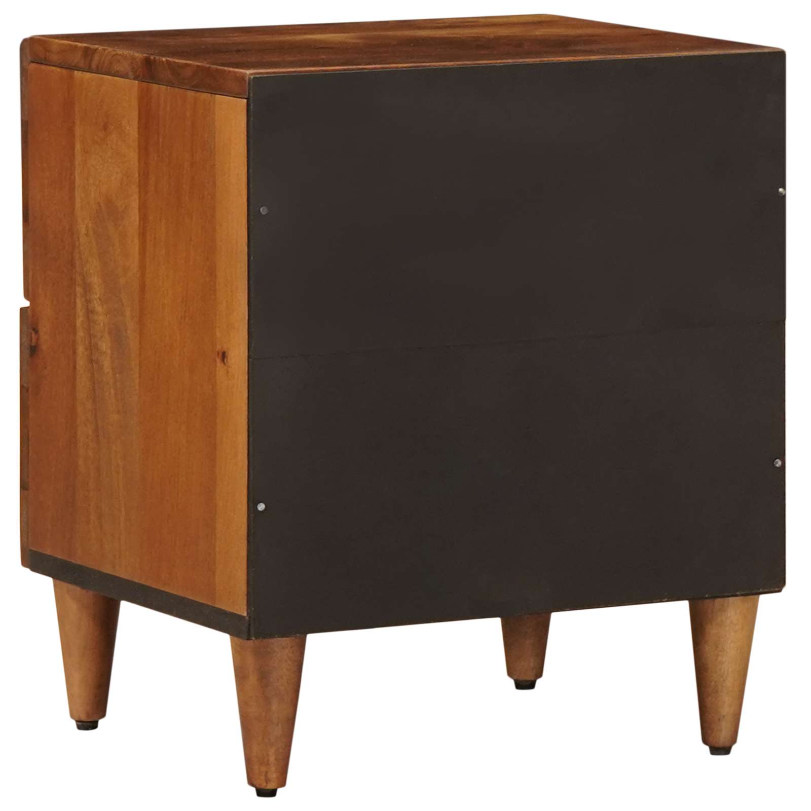 vidaXL Bedside Cabinet 2 pcs Brown 40 x 33 x 46 cm Solid Mango Wood 6