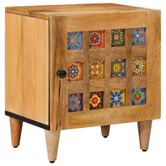 vidaXL Bedside Cabinet Brown 40 x 33 x 46 cm Solid Mango Wood