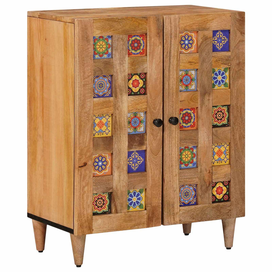 vidaXL Sideboard 60 x 33 x 75 cm Solid Mango Wood Natural 1