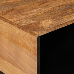 Coffee Table 80 x 50 x 40 cm Solid Mango Wood Natural