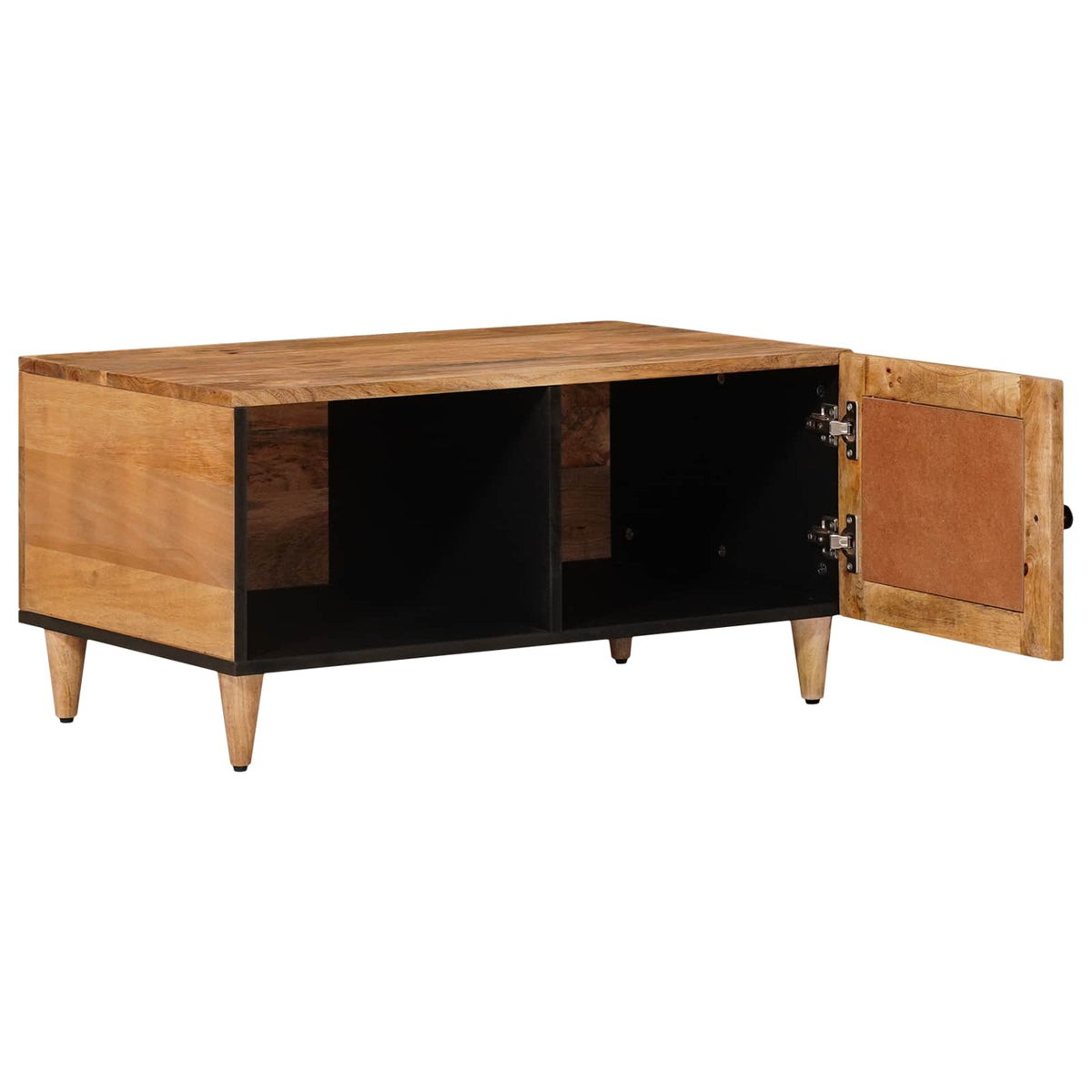 Coffee Table 80 x 50 x 40 cm Solid Mango Wood Natural
