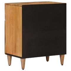 vidaXL Bedside Cabinet Natural 50 x 33 x 60 cm Solid Mango Wood 5