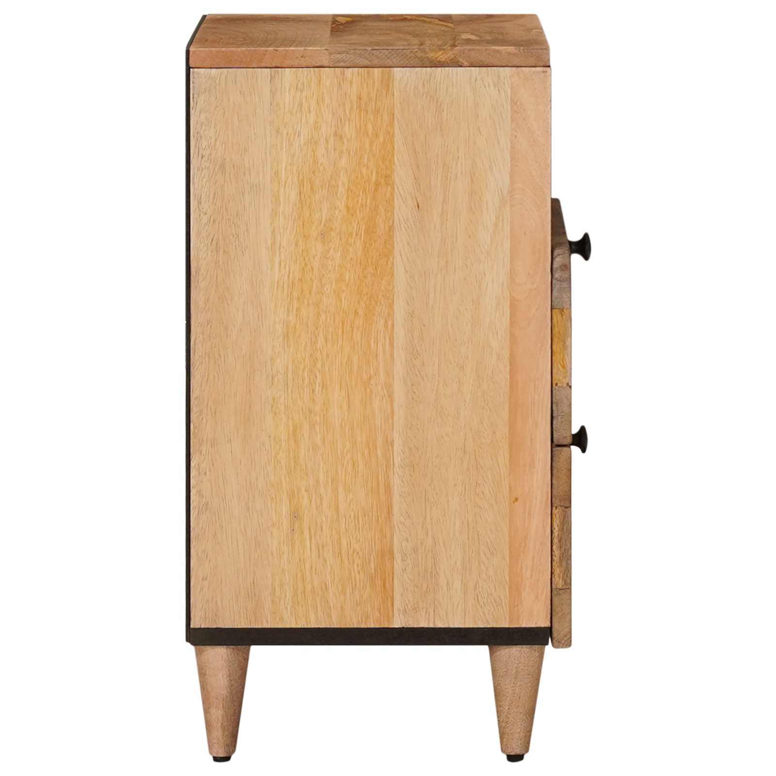 vidaXL Bedside Cabinet Natural 50 x 33 x 62 cm Solid Mango Wood 4