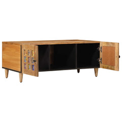 Coffee Table 100 x 54 x 40 cm Solid Mango Wood Natural