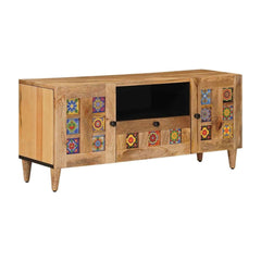 TV Cabinet Natural Solid Mango Wood