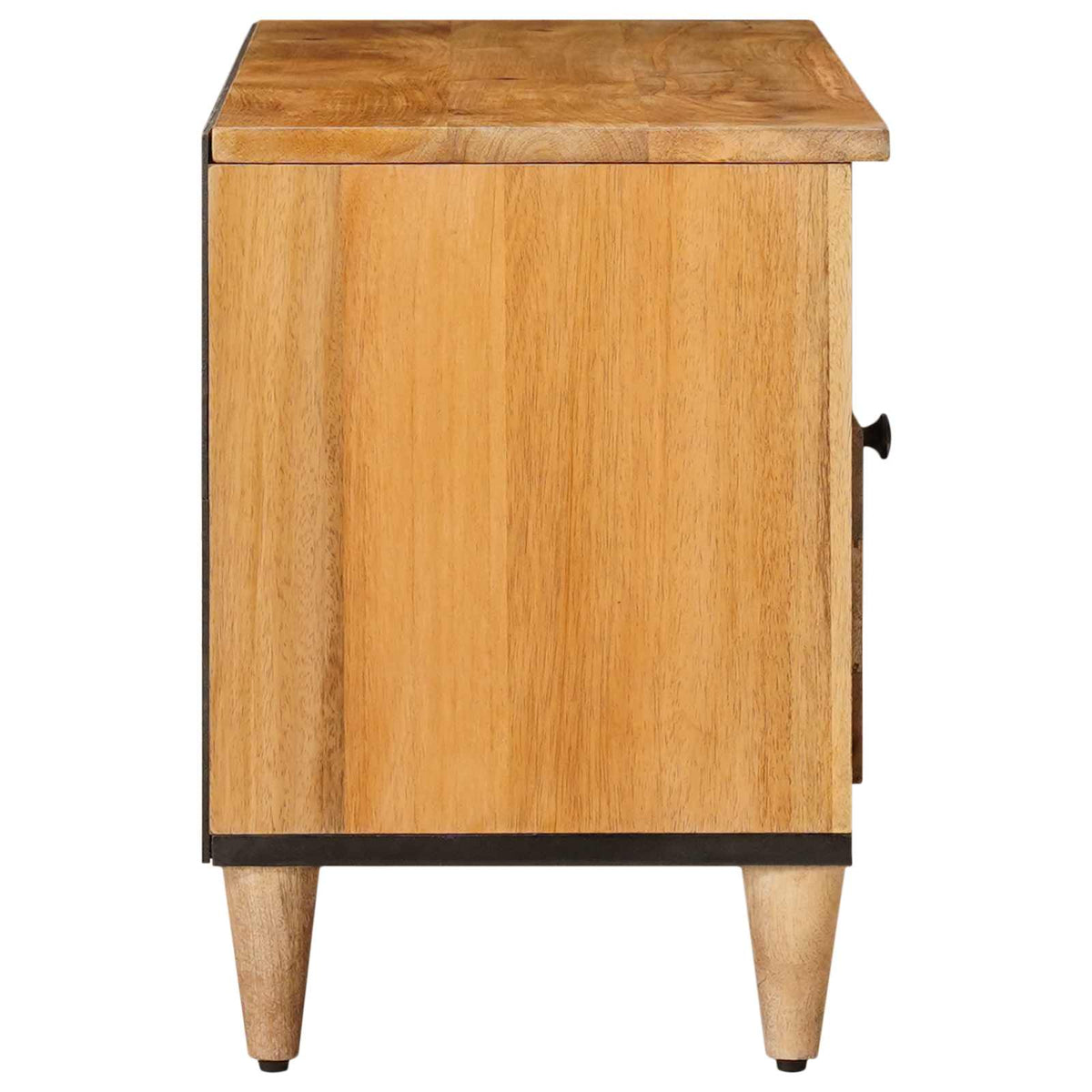 TV Cabinet with Shelf Natural Solid Mango Wood, image 4