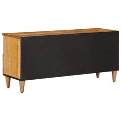 vidaXL TV Cabinet with Shelf Natural 100 x 33 x 46 cm Solid Mango Wood 5