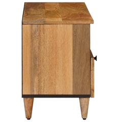 vidaXL TV Cabinet with Shelf Natural 100 x 33 x 46 cm Solid Mango Wood 4