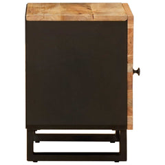 vidaXL Bedside Cabinet Brown 40 x 33 x 46 cm Solid Mango Wood 4