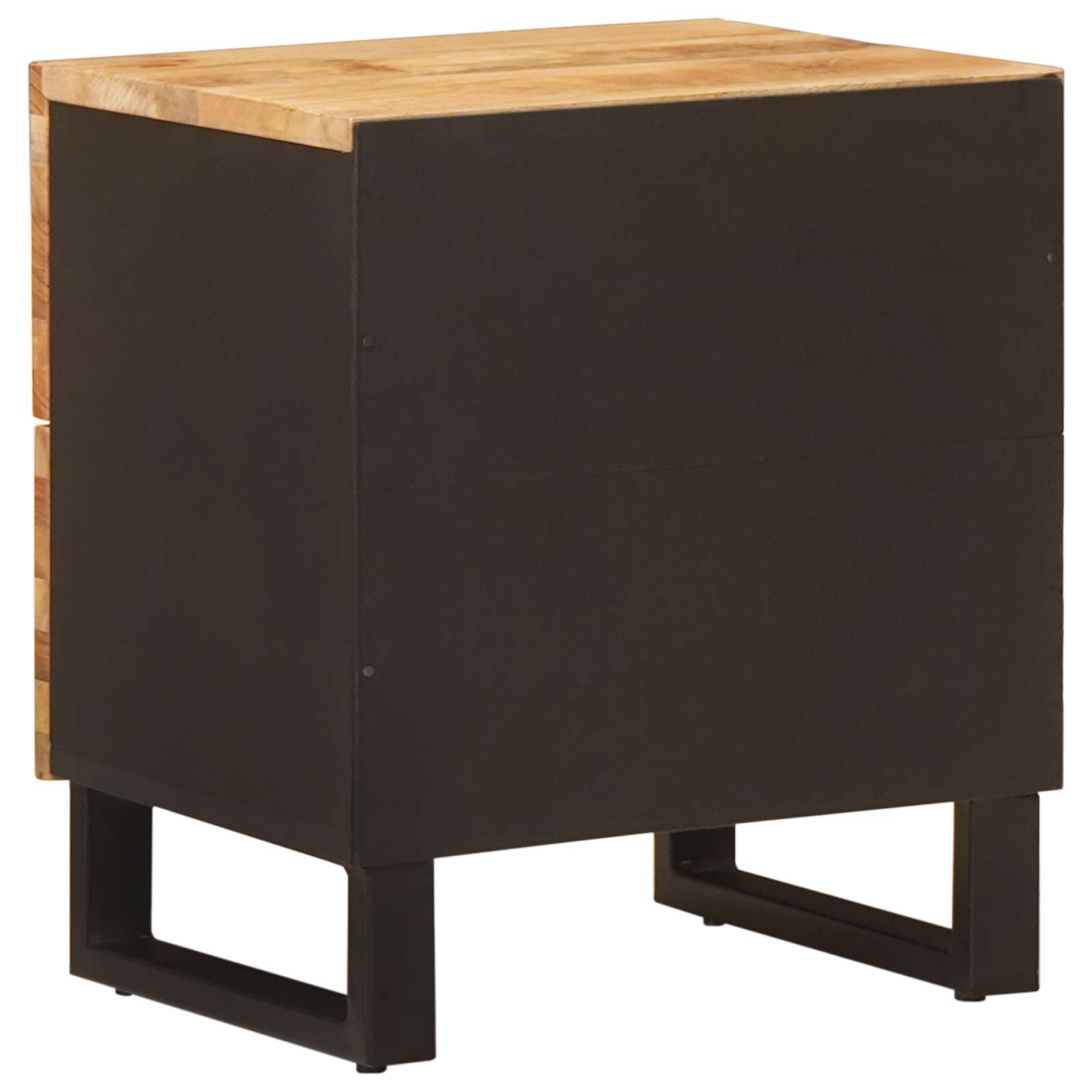 vidaXL Bedside Cabinet 2 pcs Brown 40 x 33 x 46 cm Solid Mango Wood 6