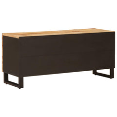 TV Cabinet with Storage Brown Solid Mango Wood, image 5