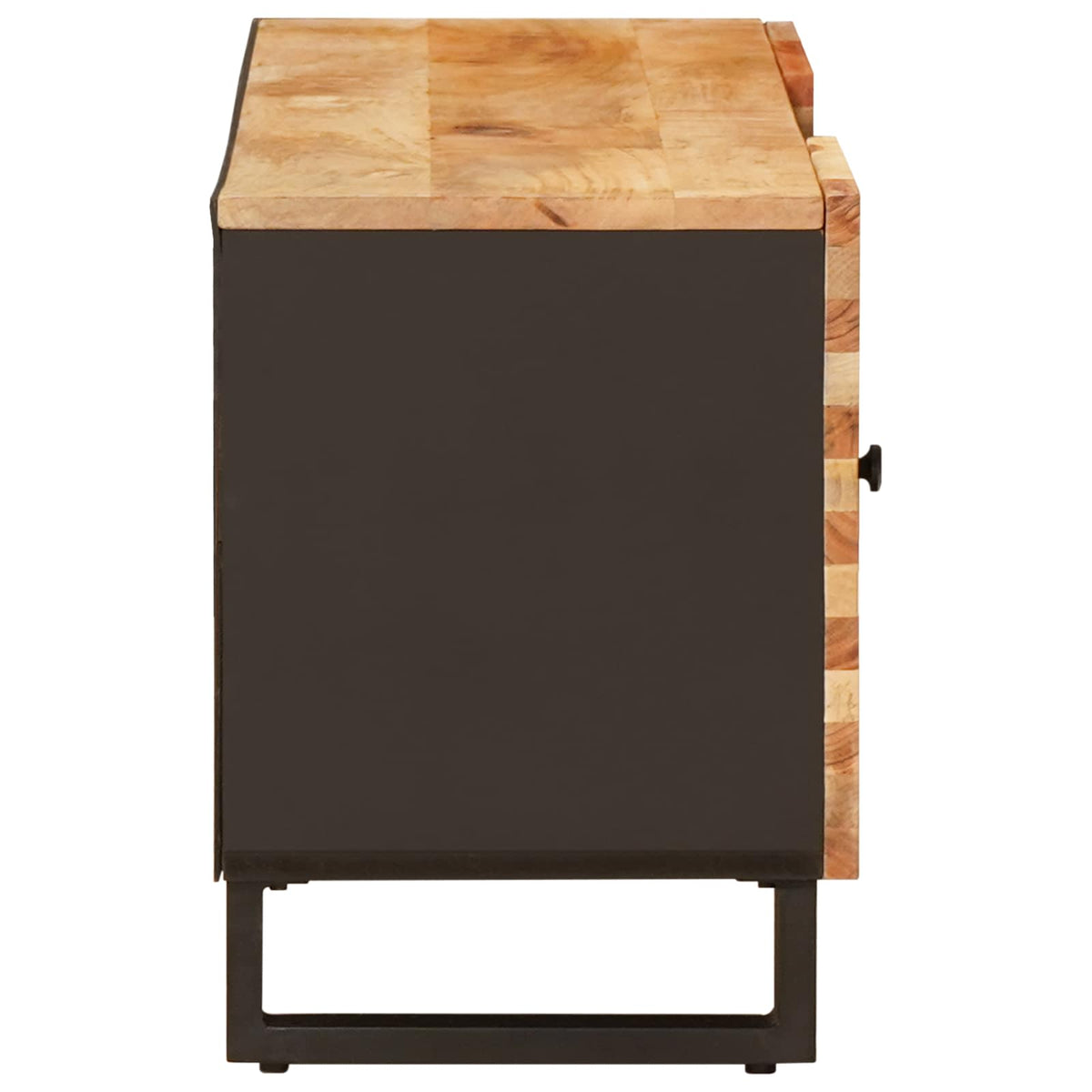 TV Cabinet with Storage Brown Solid Mango Wood, image 4