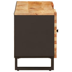 TV Cabinet with Storage Brown Solid Mango Wood, image 4