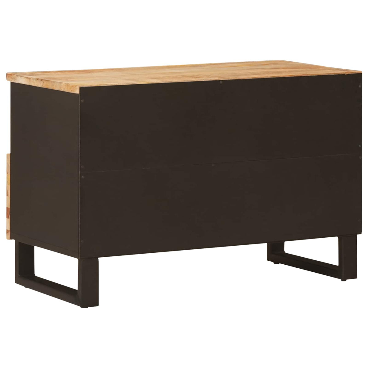 TV Cabinet with Storage Brown Solid Mango Wood, image 5