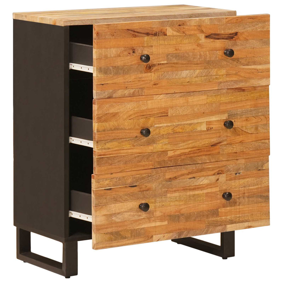 vidaXL Storage Sideboard 60 x 33 x 75 cm Solid Mango Wood Brown 2