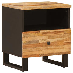 Bed cabinet Brown 40 x 33 x 46 cm Solid Mango Wood 1