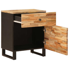 vidaXL Bed cabinet Brown 50 x 33 x 60 cm Solid Mango Wood 2