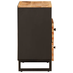 vidaXL Bed cabinet Brown 50 x 33 x 62 cm Solid Mango Wood 4