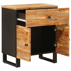 vidaXL Bed cabinet Brown 50 x 33 x 60 cm Solid Mango Wood 2