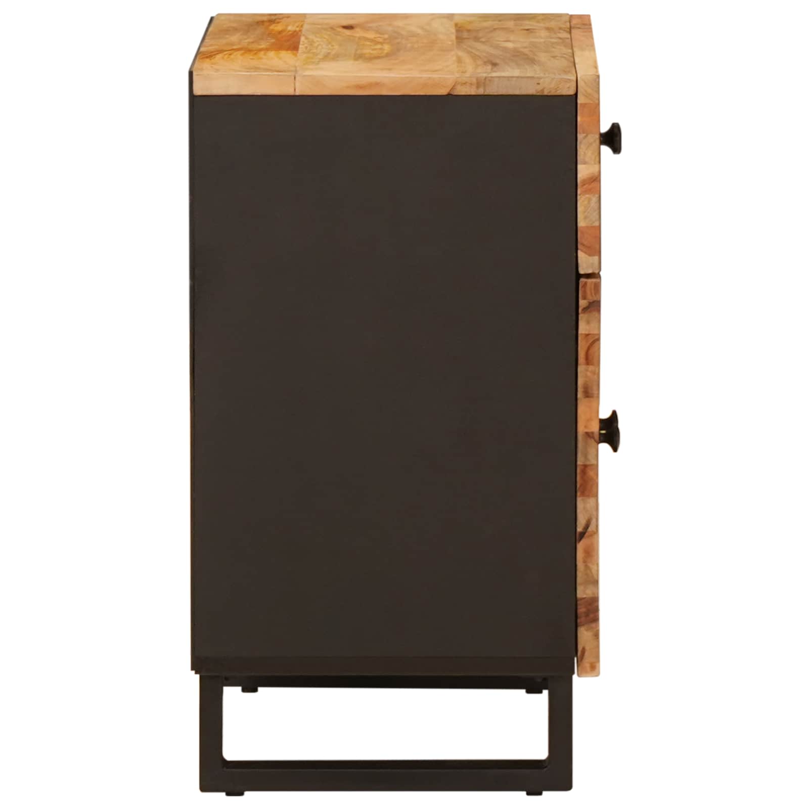 vidaXL Bed cabinet Brown 50 x 33 x 60 cm Solid Mango Wood 4