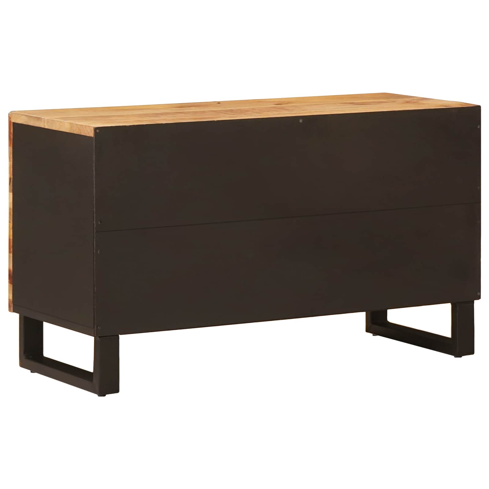 vidaXL TV Cabinet Brown 80 x 33 x 46 cm Solid Mango Wood 5