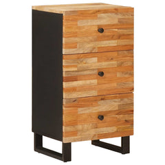 vidaXL Side Cabinet with Drawer Brown 40 x 33 x 75 cm Solid Mango Wood 1