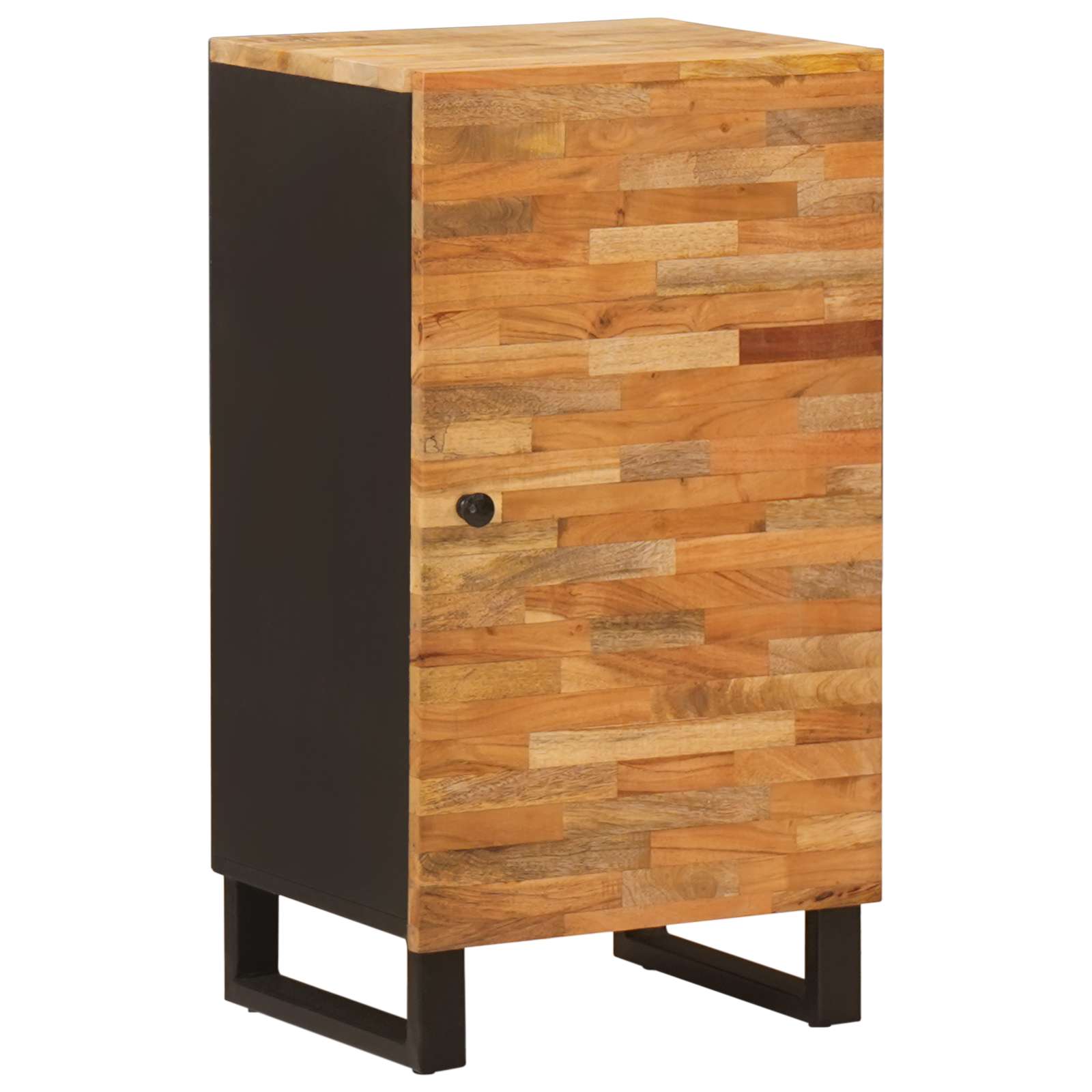 vidaXL Side Cabinet with Door Brown 40 x 33 x 75 cm Solid Mango Wood 1