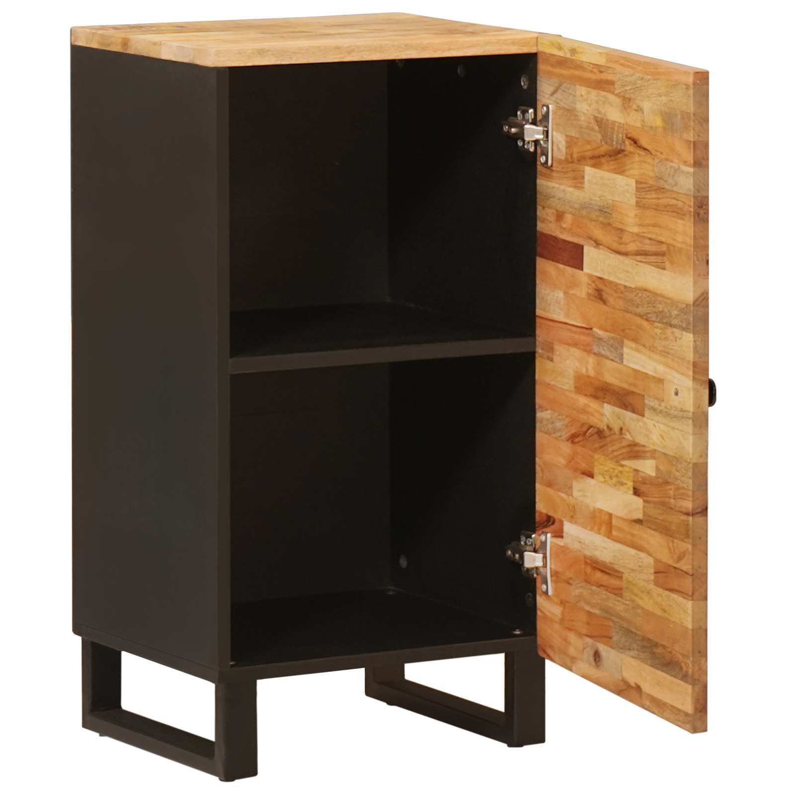 vidaXL Side Cabinet with Door Brown 40 x 33 x 75 cm Solid Mango Wood 2
