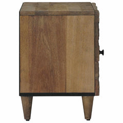 vidaXL Bedside Cabinet Brown 40 x 33.5 x 46 cm Solid Mango Wood 4