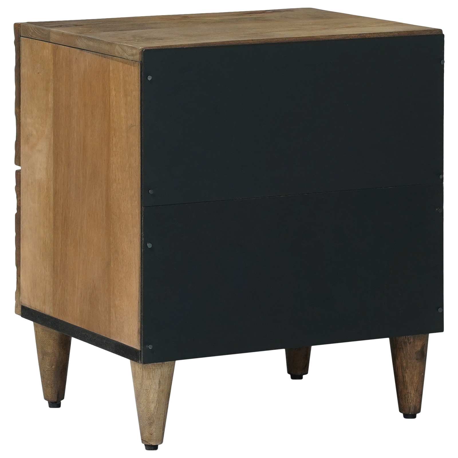 vidaXL Bedside Cabinet 2 pcs Brown 40 x 33.5 x 46 cm Solid Mango Wood 6
