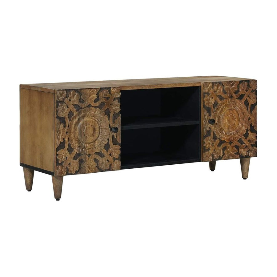 TV Cabinet Brown Solid Mango Wood