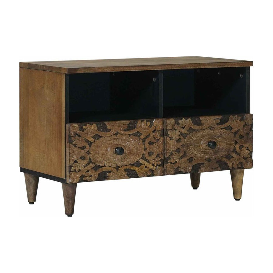 TV Cabinet Brown Solid Mango Wood