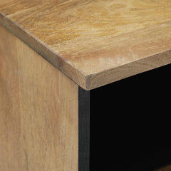 vidaXL Bed cabinet with Drawer Brown 40 x 33 x 46 cm Solid Mango Wood 6