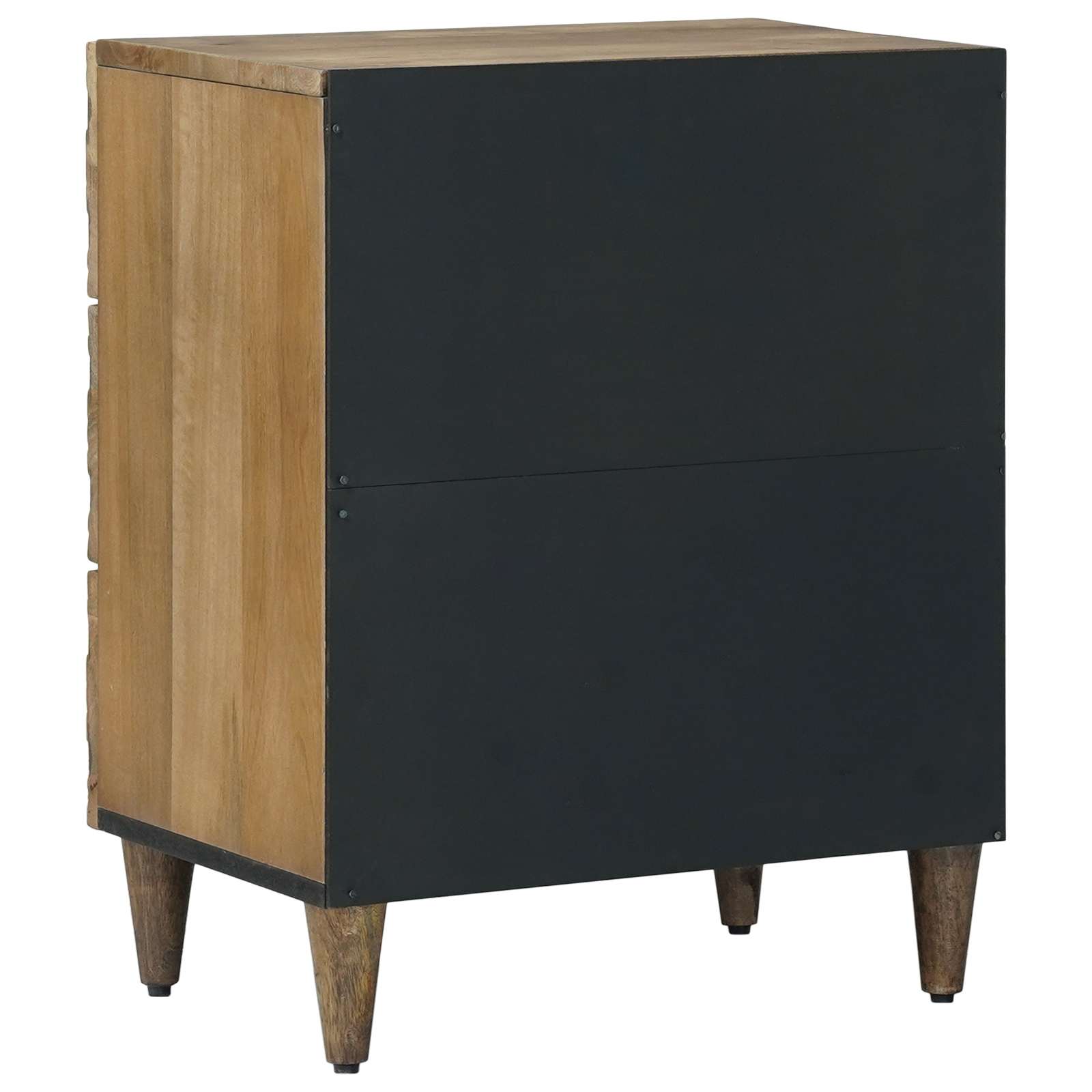 vidaXL Bed cabinet with Drawer Brown 50 x 33 x 60 cm Solid Mango Wood 5
