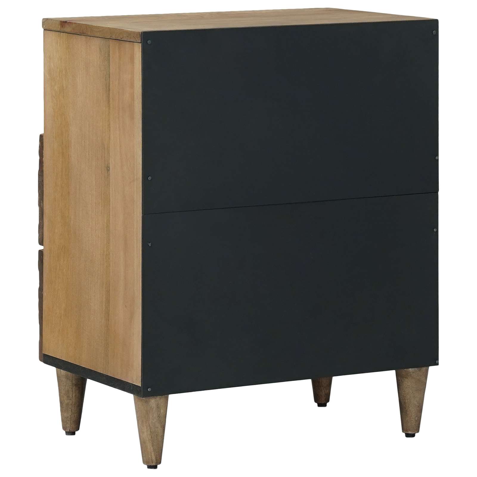 vidaXL Bed cabinet with Drawer Brown 50 x 33 x 60 cm Solid Mango Wood 5