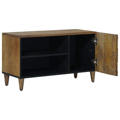 TV Cabinet Brown Solid Mango Wood, image 2