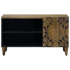 TV Cabinet Brown Solid Mango Wood, image 3