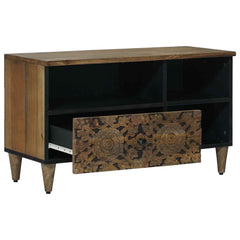 TV Cabinet Brown Solid Mango Wood, image 2