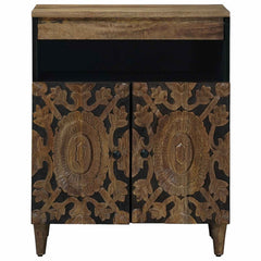 vidaXL Sideboard with Storage Brown 60 x 33.5 x 75 cm Solid Mango Wood 3