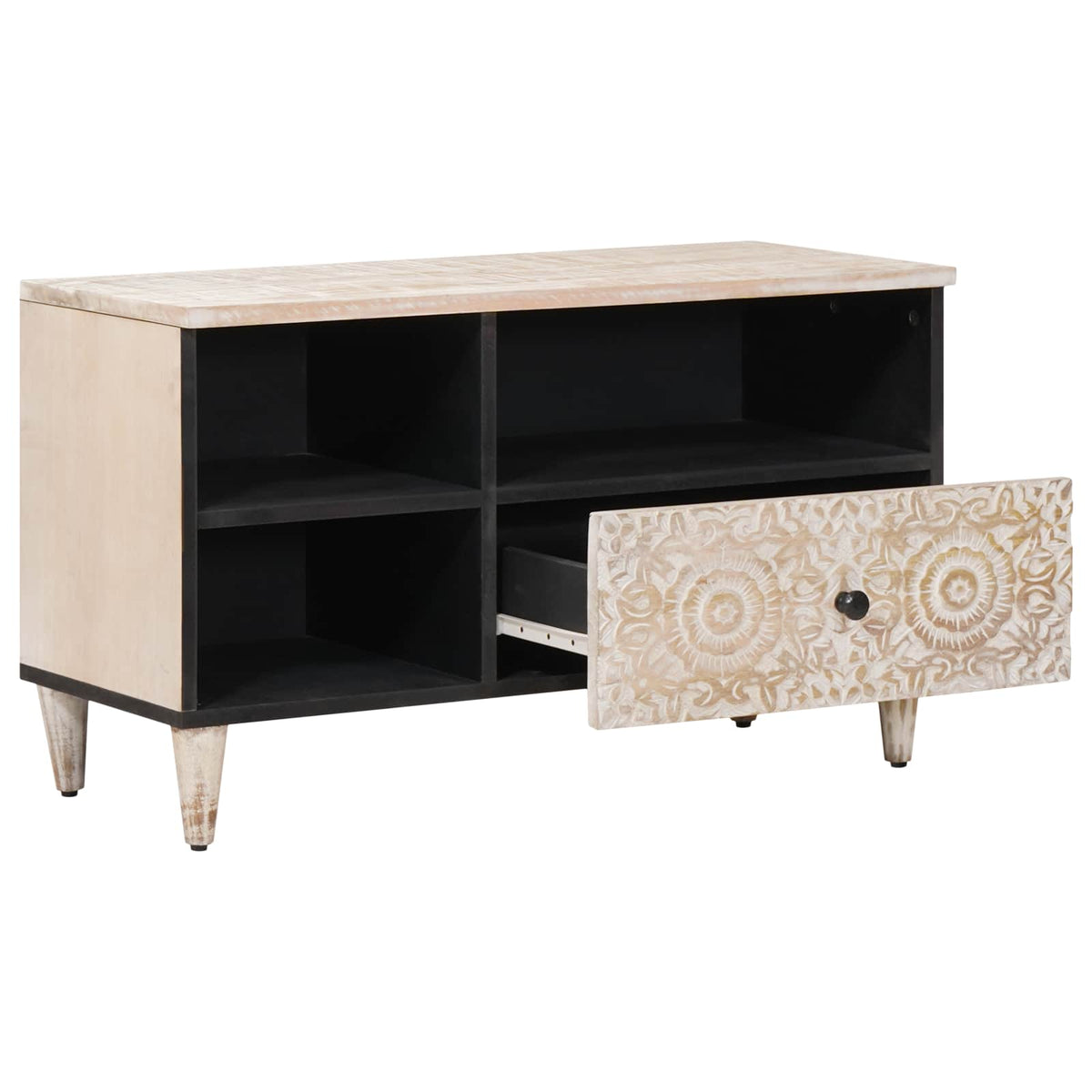 TV Cabinet Solid Mango Wood
