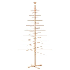 vidaXL Wooden Christmas Tree for Decoration 210 cm Solid Wood Pine 2