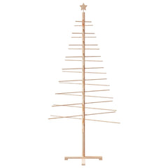 vidaXL Wooden Christmas Tree for Decoration 210 cm Solid Wood Pine 3