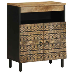 vidaXL Sideboard 60x33,5x75 cm Solid Rough Wood Mango 1